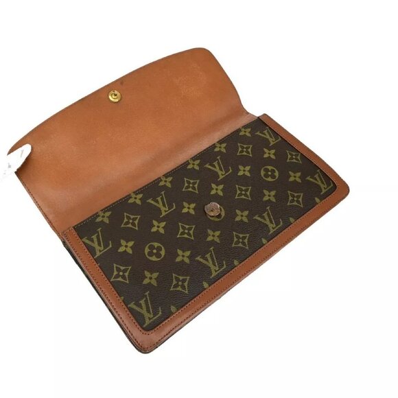 LOUIS VUITTON Pochette Dam GM Clutch Hand Bag Monogram Leather - Picture 9 of 16